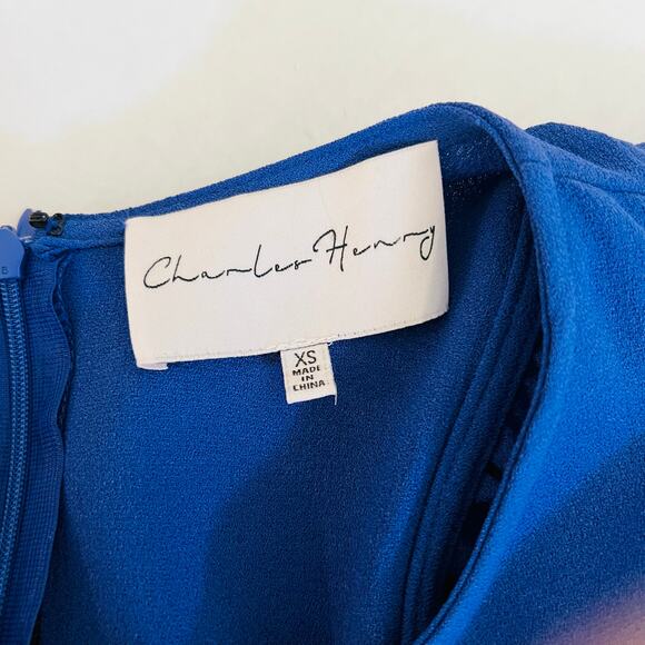 Charles Henry Ruffle Sleeve Straight Leg Jumpsuit Size XS Purple - Picture 5 of 7